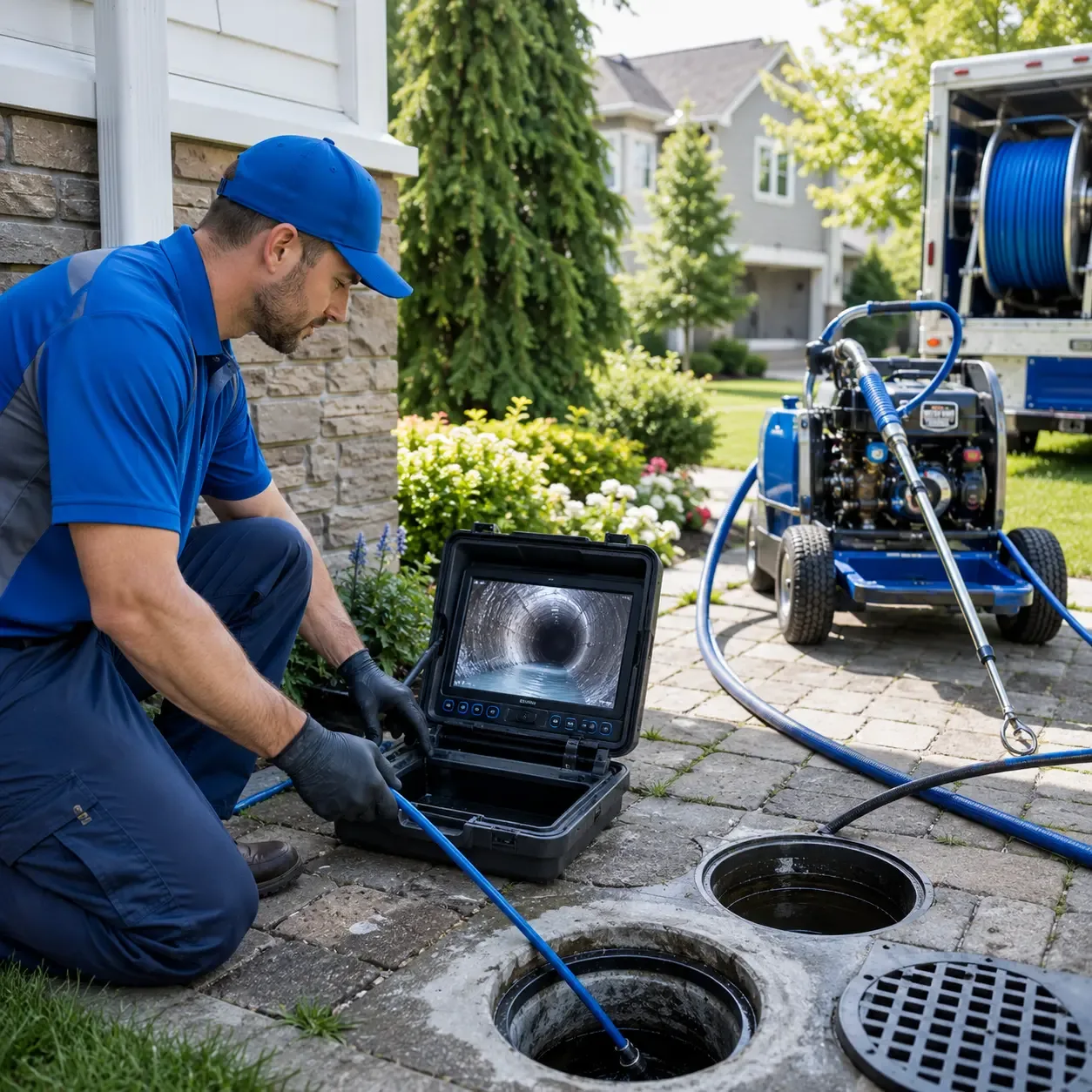 Outdoor drain cleaning professionals serving Bridgewater, ME